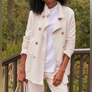 Frank & Eileen Belfast Jacket Antique White English Peacoat
Triple Fleece Size L